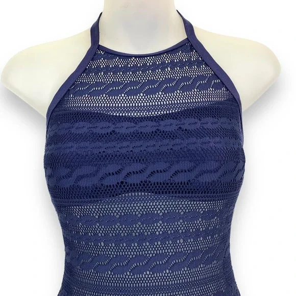 ❌SOLD❌ Y2K NAUTICA navy blue lace one piece swimsuit - Picture 11 of 16